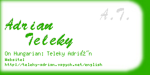 adrian teleky business card